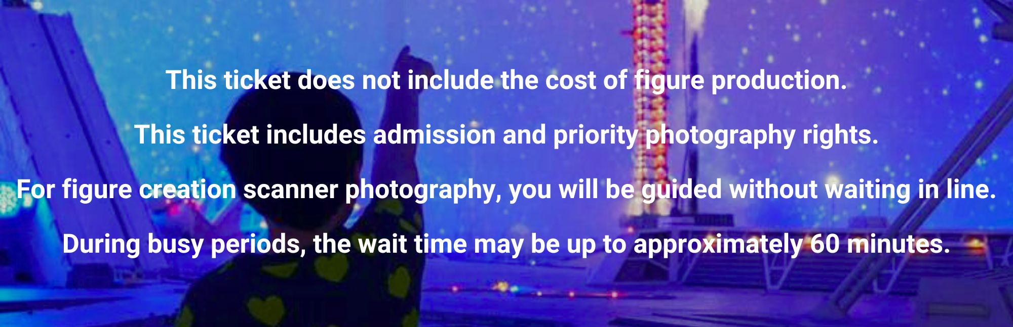 Ticket with priority photo rights service